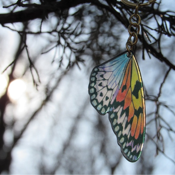 Butterfly Wing Keychain - Picture 4 of 4